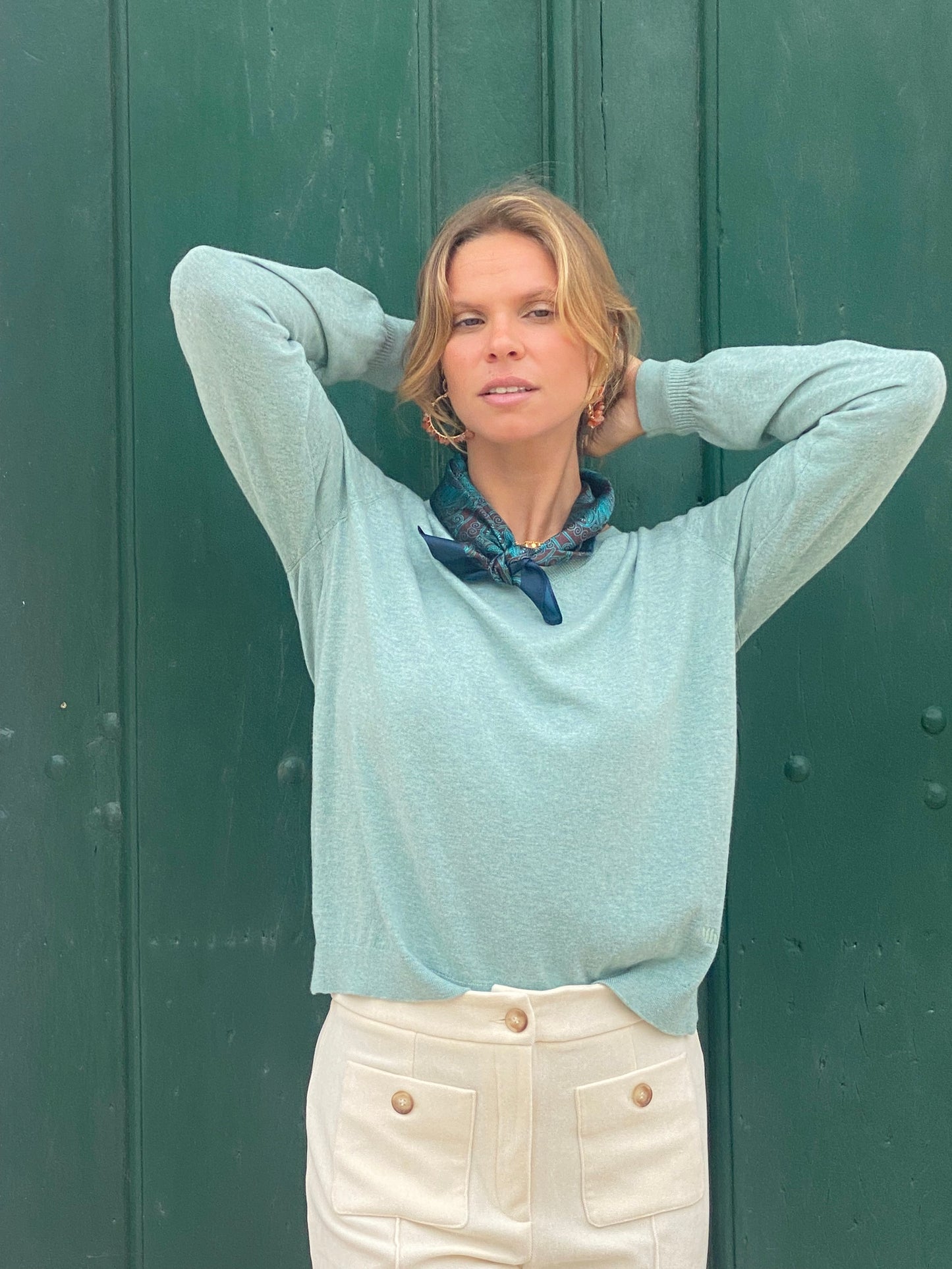 Camisola em malha orgânica