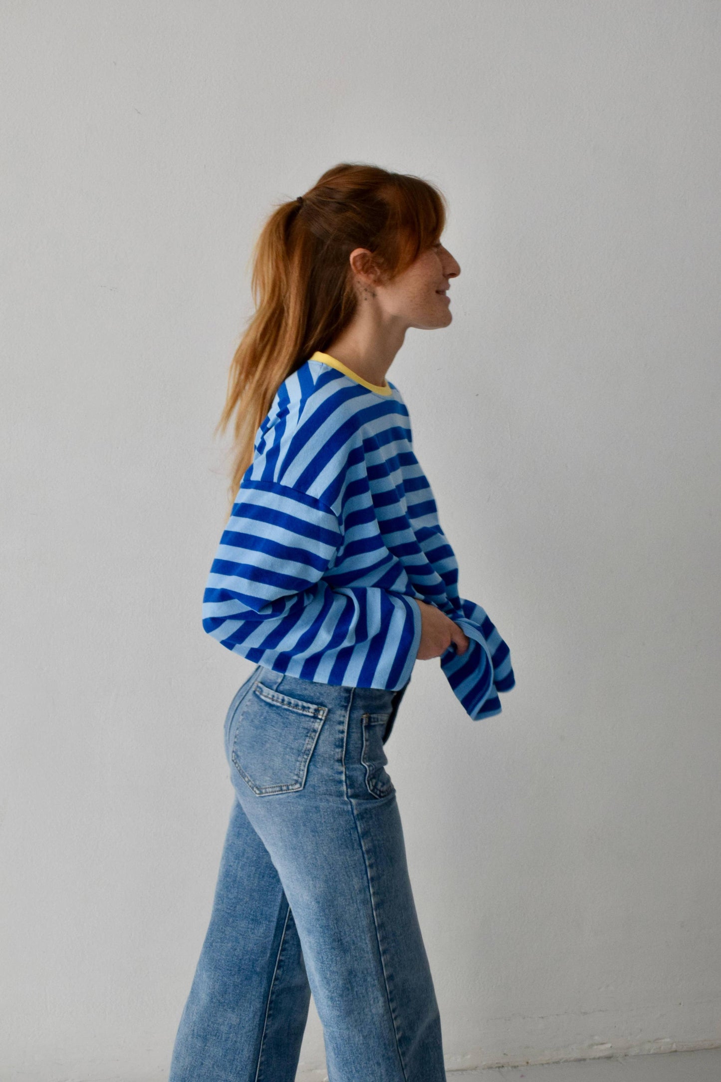 Camisola Núria Azul e Amarelo: M