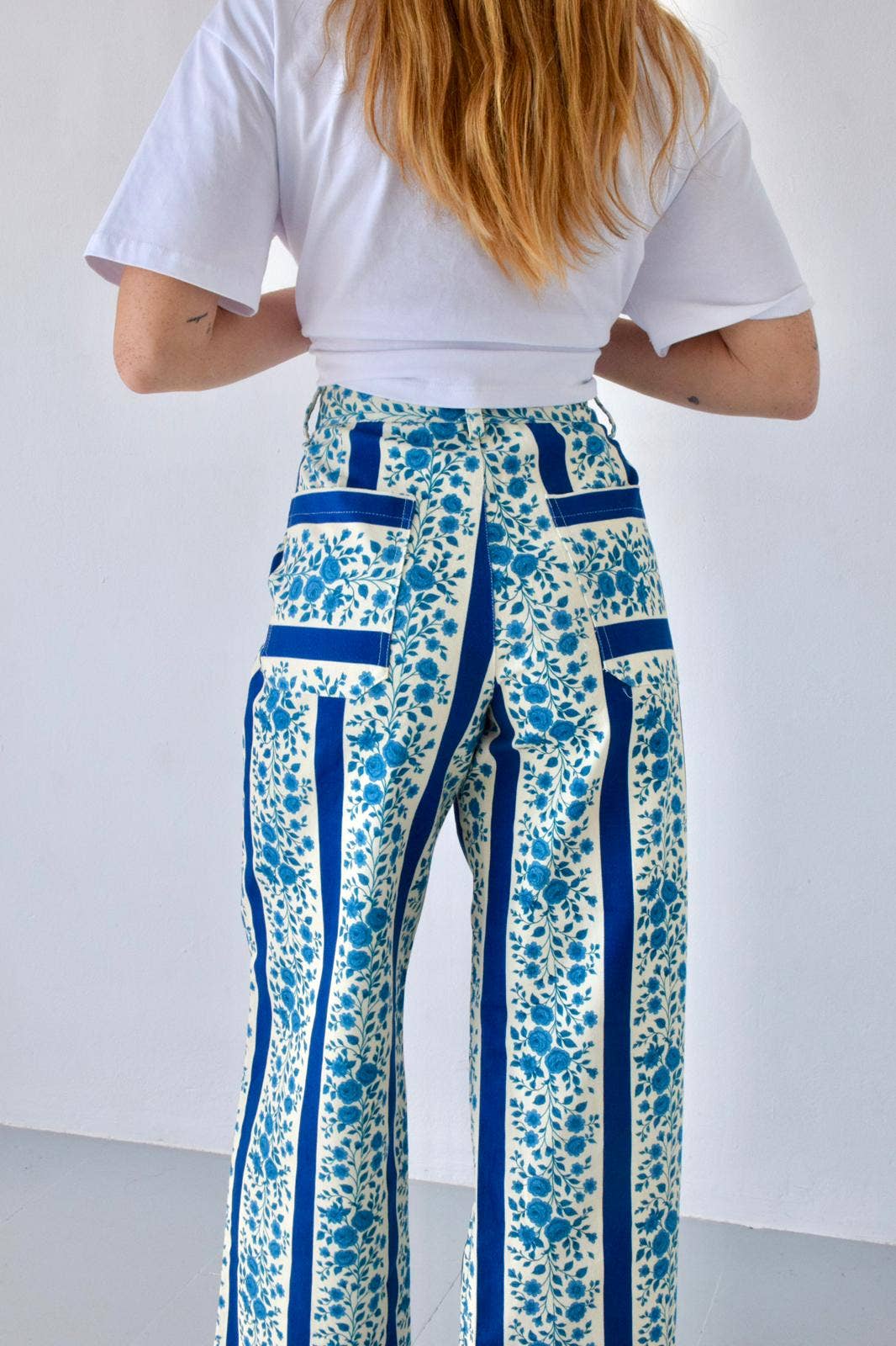 Jeans Valéria Flores Azul: 38