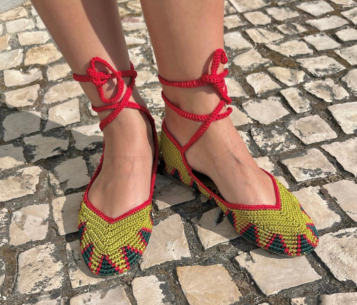 Sandálias em Crochet