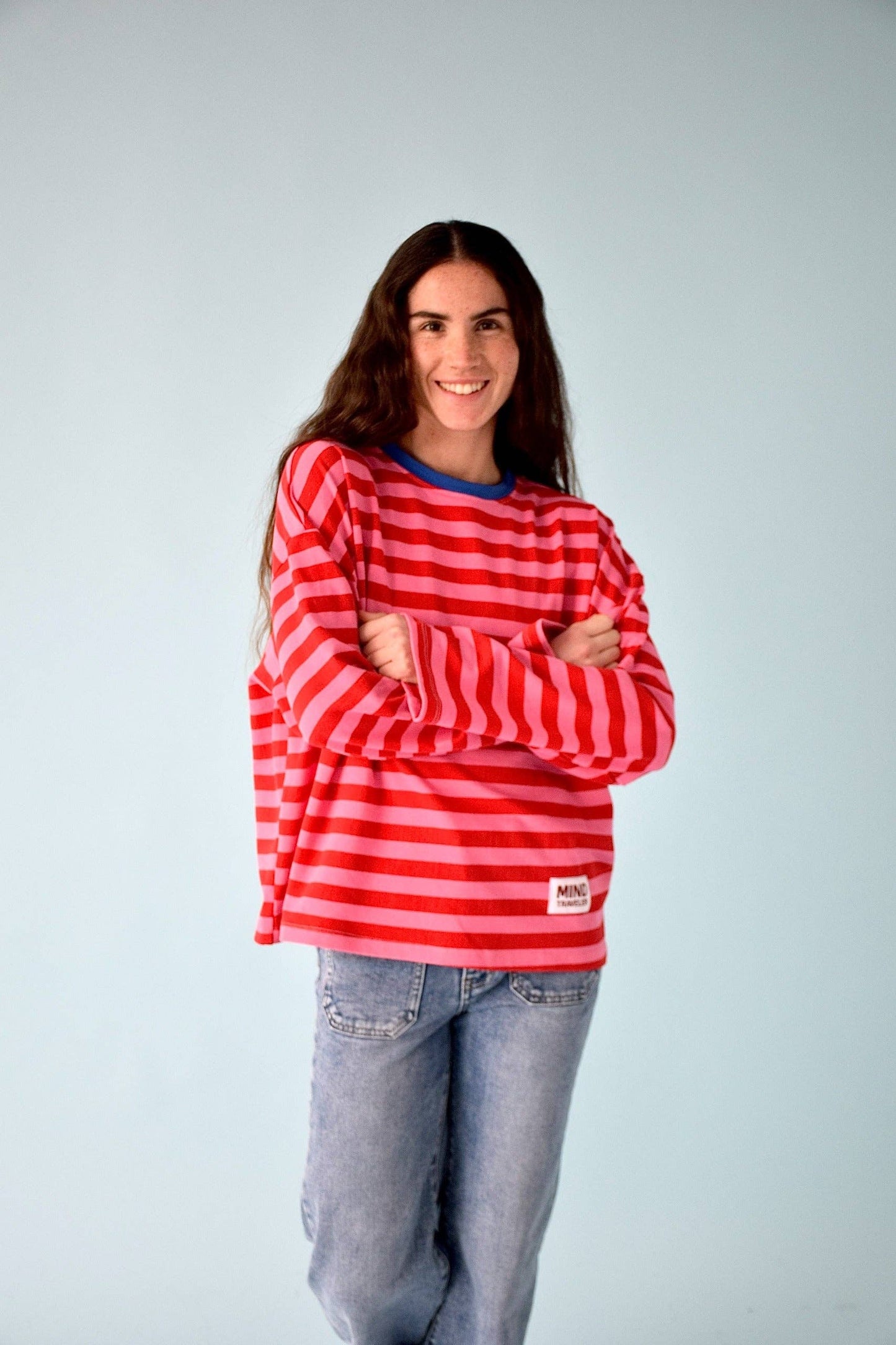 Camisola Núria Rosa e Vermelho: M