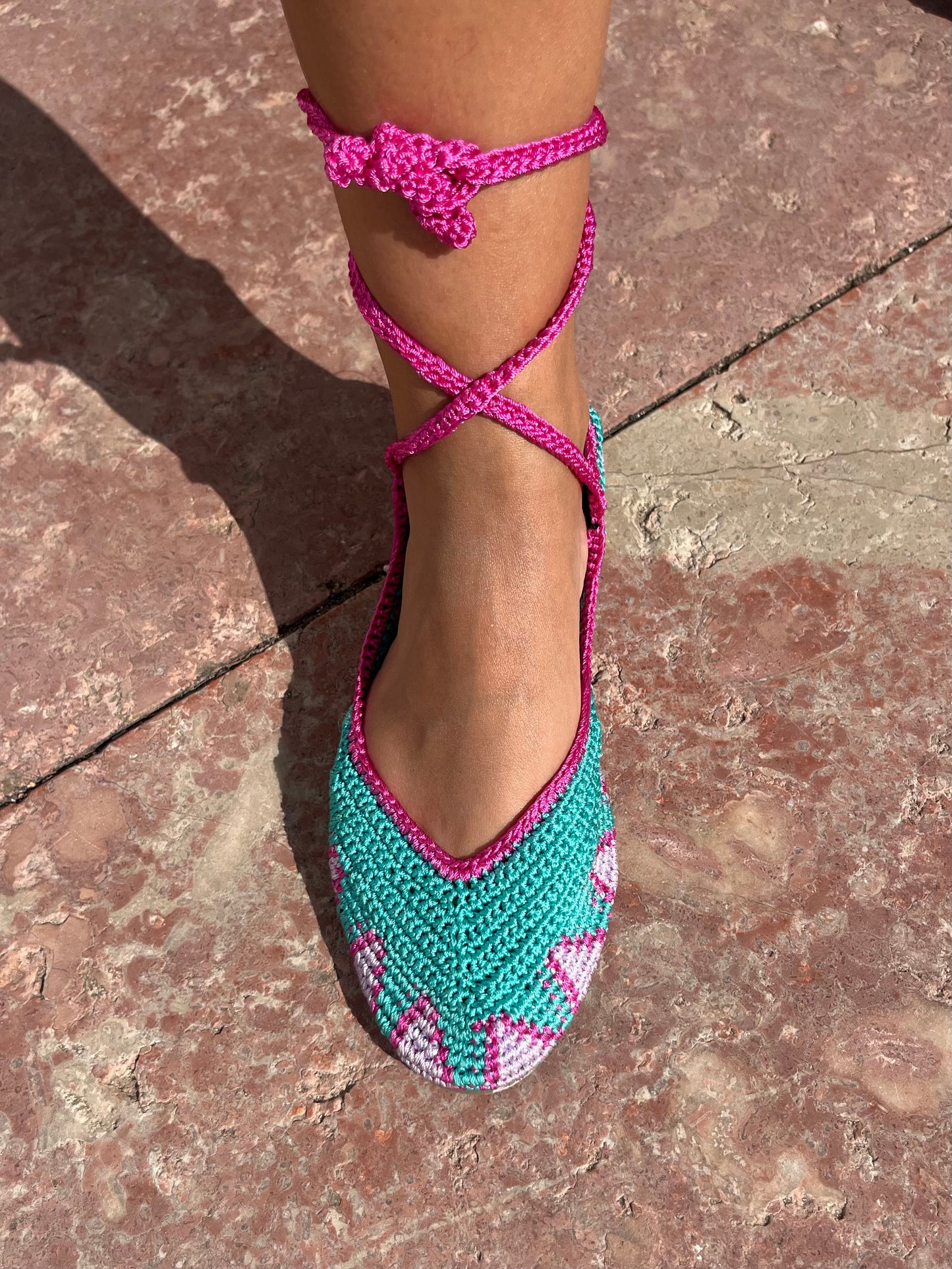 Sandálias em Crochet