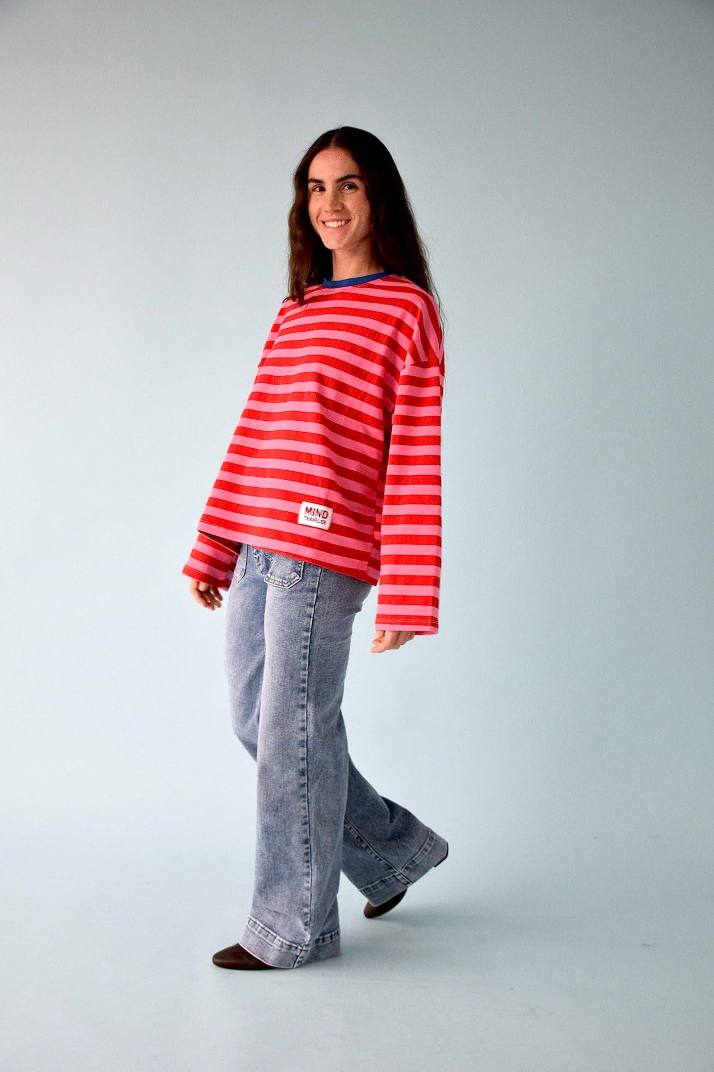 Camisola Núria Rosa e Vermelho: S