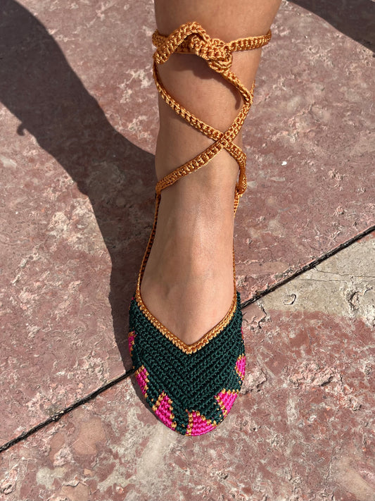 Sandálias em Crochet