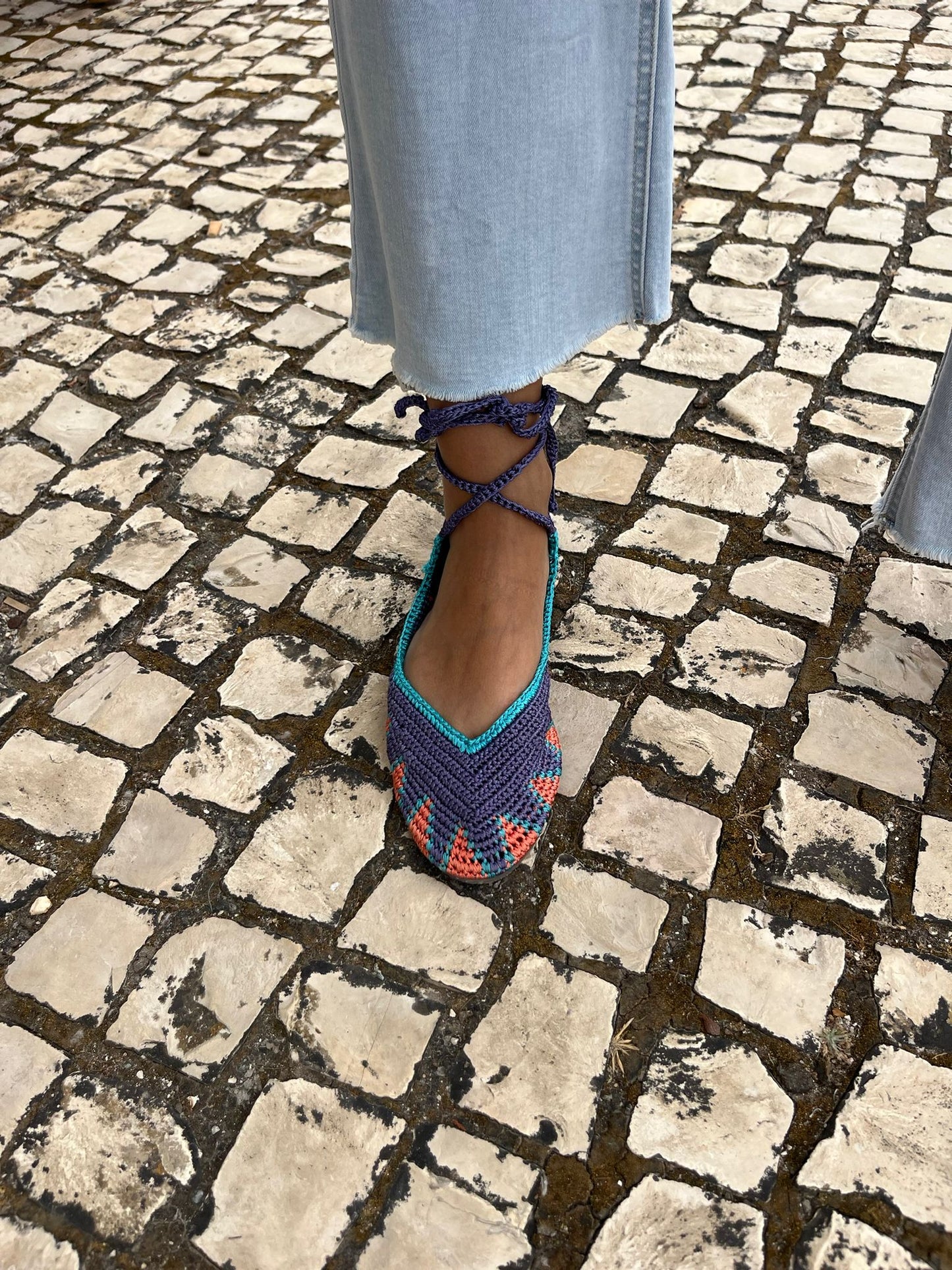 Sandálias em Crochet