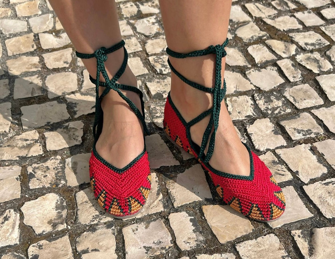 Sandálias em Crochet