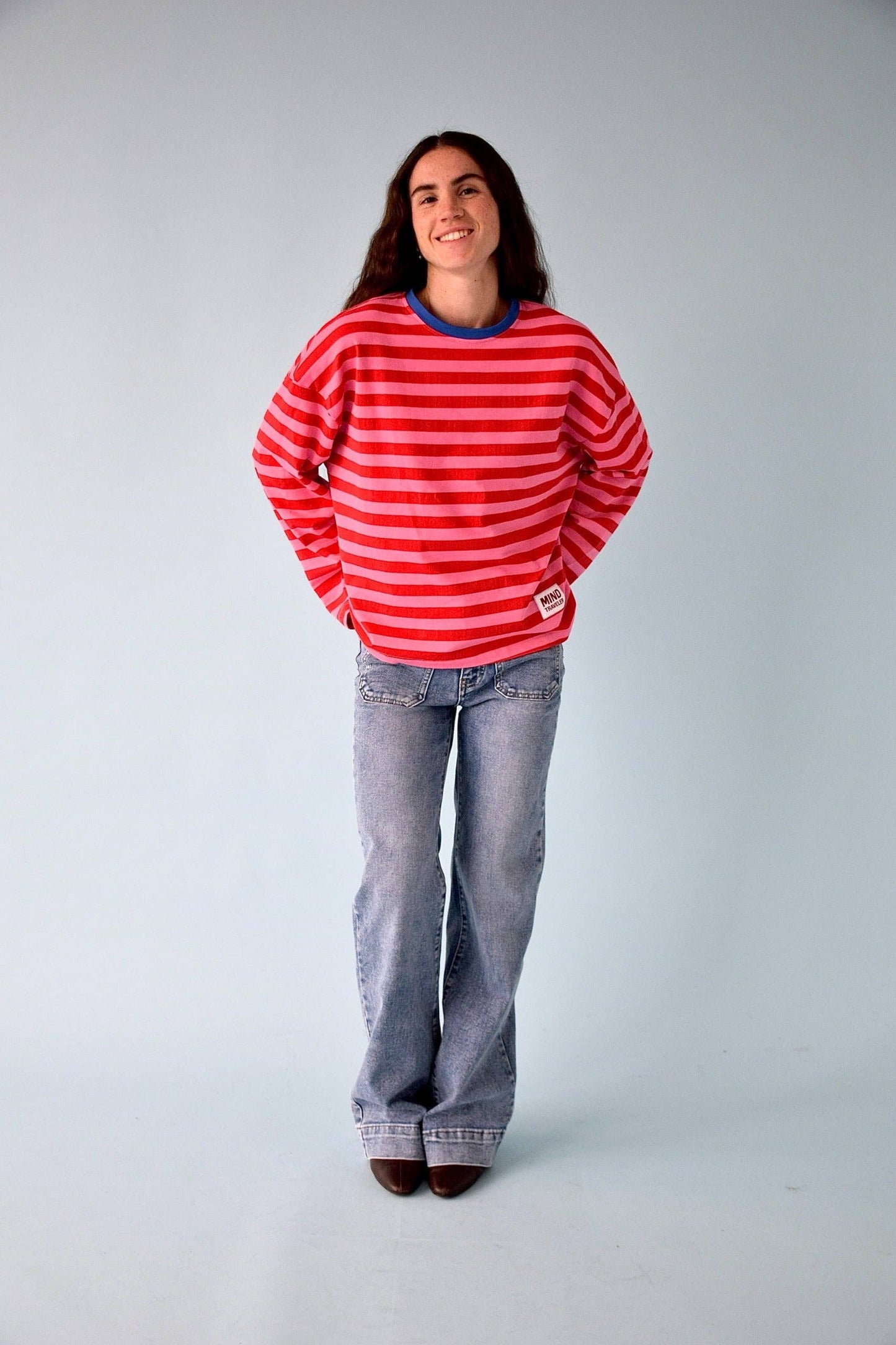 Camisola Núria Rosa e Vermelho: S