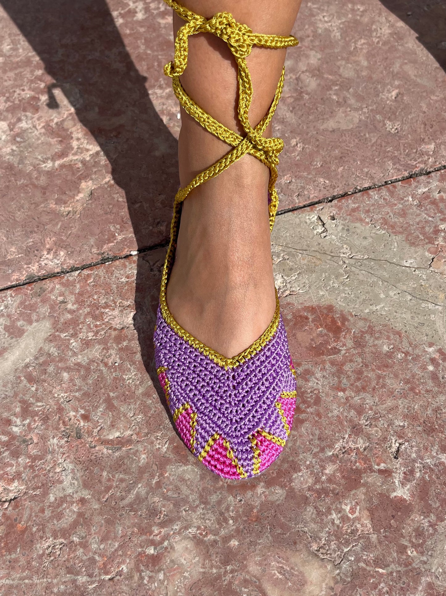 Sandálias em Crochet