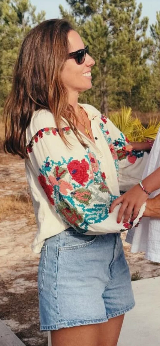 Blusa bordada