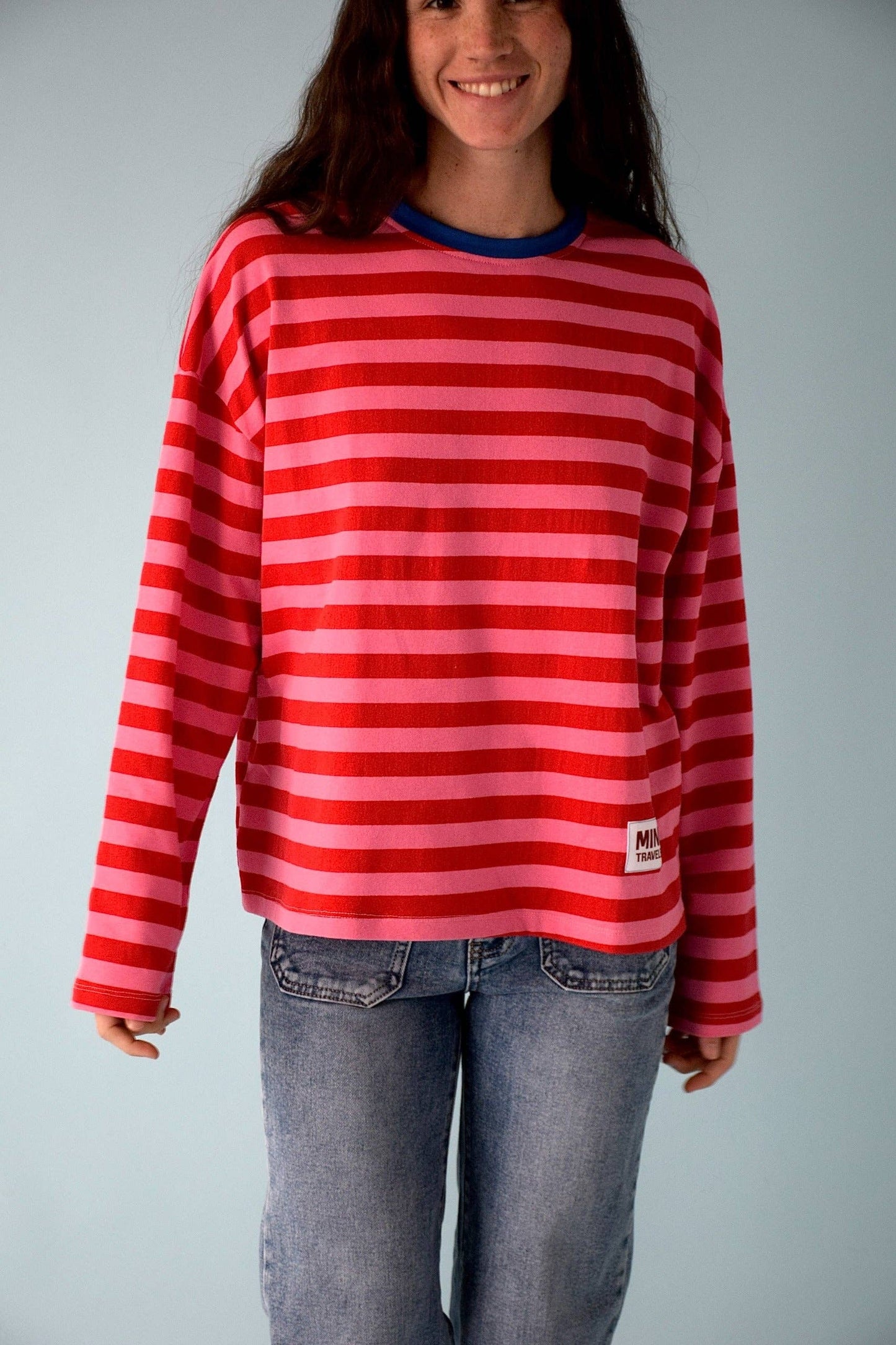 Camisola Núria Rosa e Vermelho: S