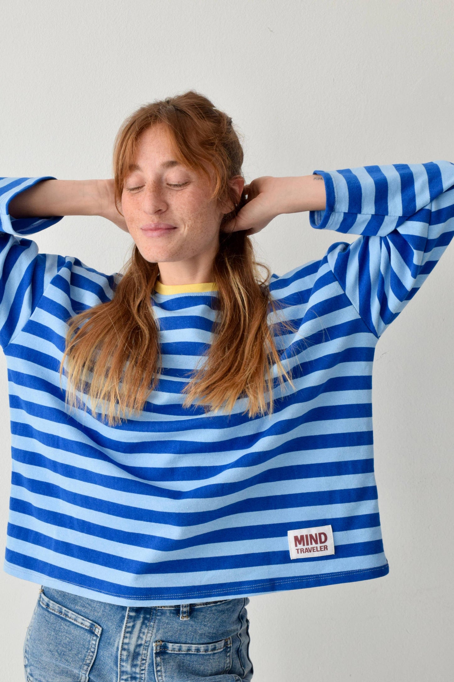 Camisola Núria Azul e Amarelo: M