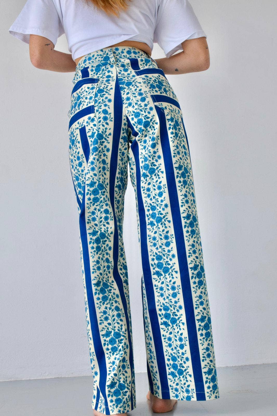 Jeans Valéria Flores Azul: 38
